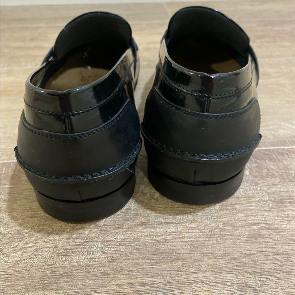 Lanvin Black Gloss Patent Leather Slip-On Loafers - Picture 4 of 5